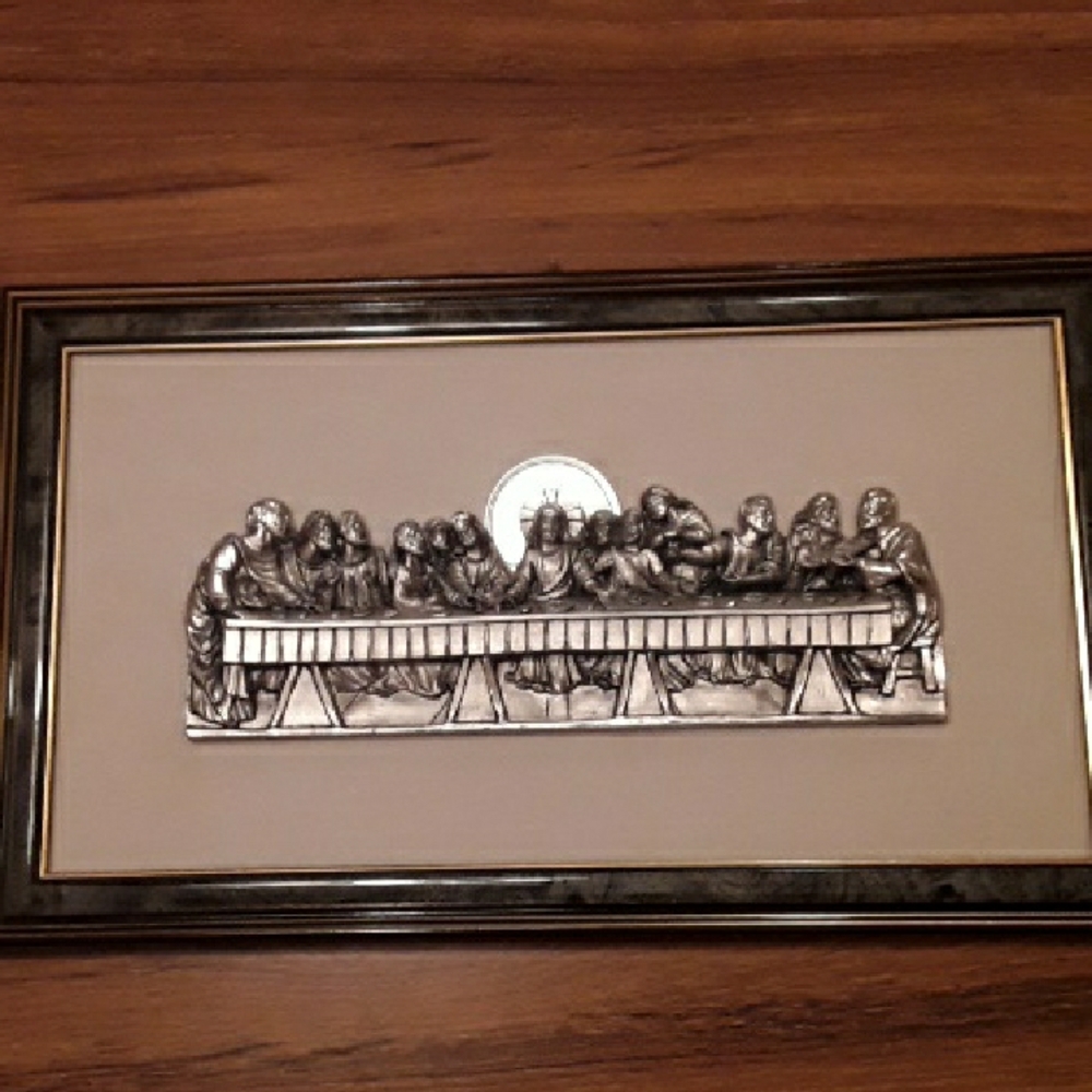 Silvertone Last Supper Wall Art